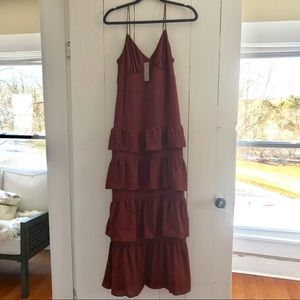 J-Crew Spaghetti-Strap Cha-Cha Maxi Dress